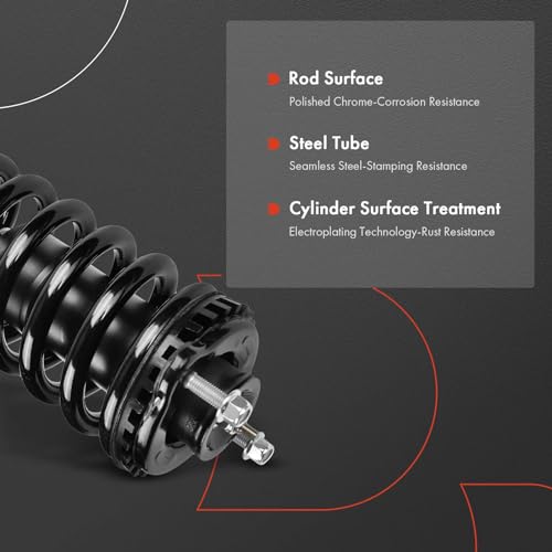 A-Premium Front Pair (2) Complete Strut & Coil Spring Assembly Compatible with Chevrolet Trailblazer 02-09 & GMC Envoy 02-09 & Buick Rainier 04-07 & Saab 9-7x 05-09 & Isuzu, Driver and Passenger Side - Image 5