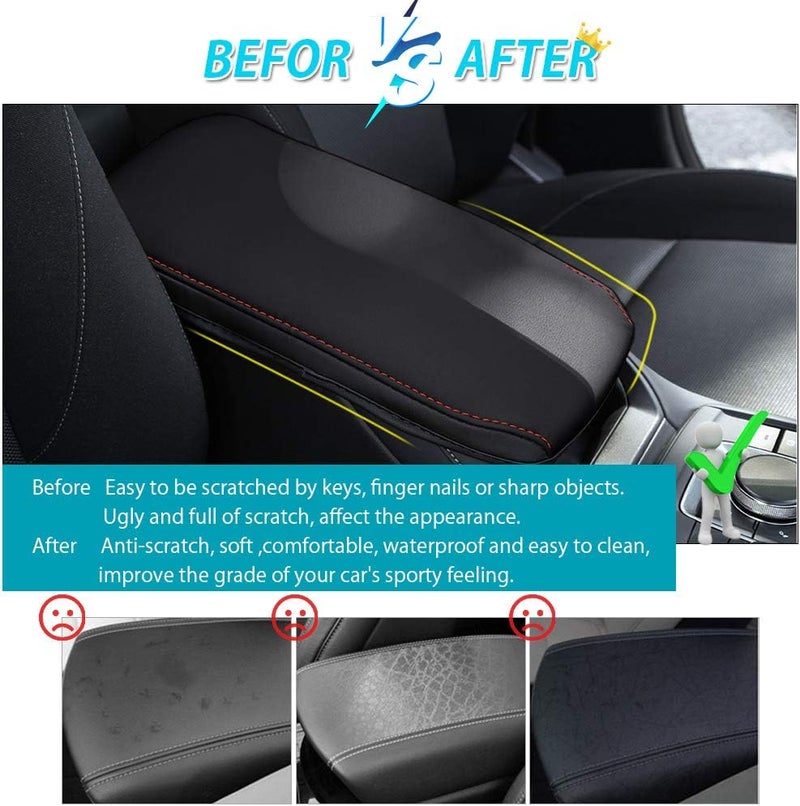 Autorder Center Console Cover for Mazda CX30 CX-30 2020 2021 2022 2023 2024 Accessories Armrest Cover Anti-Scratch Middle Console Pad Leather Armrest Protector - Image 3