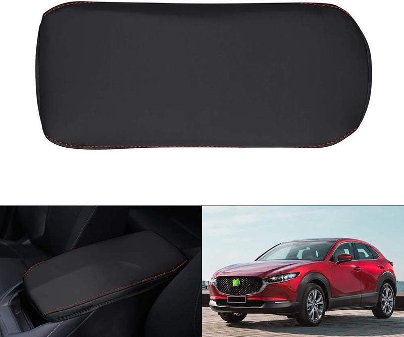 Autorder Center Console Cover for Mazda CX30 CX-30 2020 2021 2022 2023 2024 Accessories Armrest Cover Anti-Scratch Middle Console Pad Leather Armrest Protector - Image 1