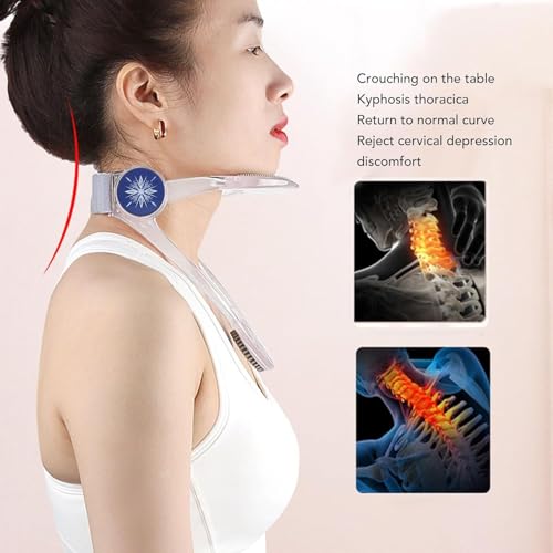 Snevad Neck Brace Stretcher Neck Collar With 360° Adjustable Soft Support Orthotics For Forward Head Posture Correction Hump Corrector Brace For Neck Pain And Support For Home Office Worker Student - Image 4