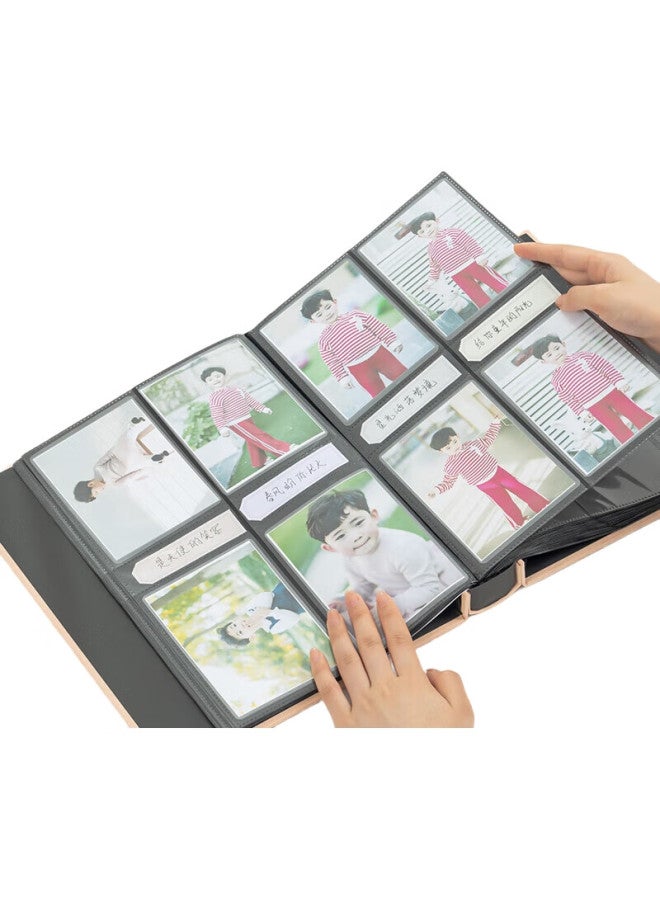 Deli [Lowest Price Online] Deli Photo Album, 5-Inch 320-Page Large Capacity Family Album, Couple'S Travel Album, Memory Book, Children'S Growth Record Book, Orange Pq853 - Image 2