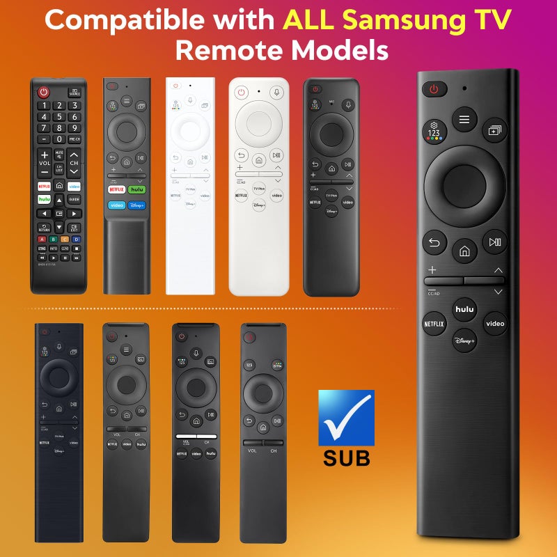 OMAIC Replacement-for-Samsung-Smart-TV Remote-Control-Universal Compatible with Samsung Frame Curved QLED Crystal UHD TVs - Image 3