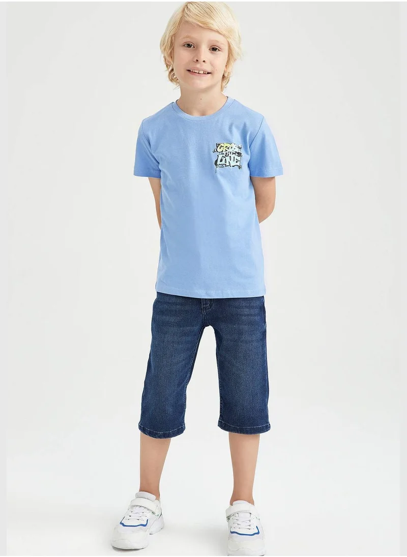 DeFacto Boy Regular Fit Crew Neck Short Sleeve T-Shirt