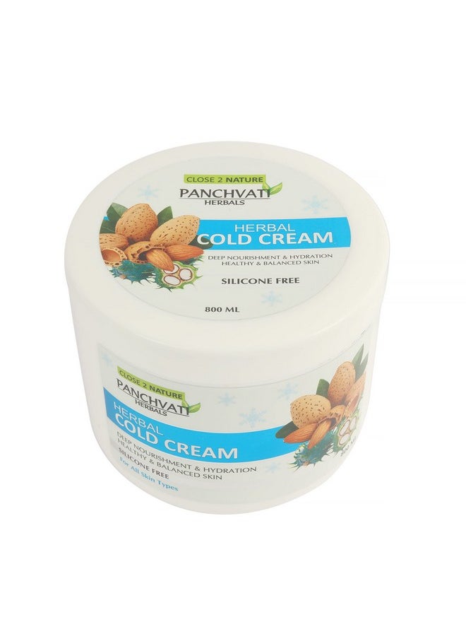 Panchvati Herbals Cold Cream Deep Nourishment Healthy & Balanced Skin Winter Cream For Moisturing Cold Cream 800 Ml  - Image 3