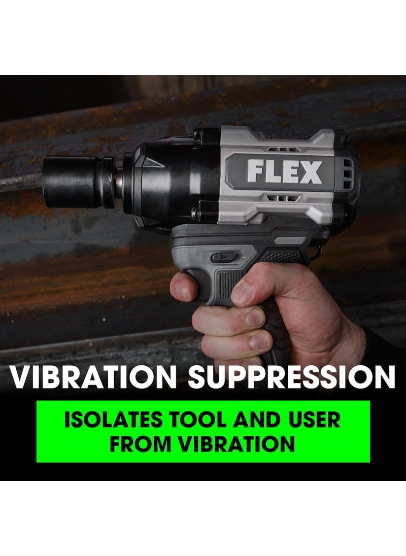FLEX FLEX 24V Brushless Cordless 34Inch 1600 FtLbs High Torque Impact Wrench Kit with 50Ah Lithium Battery and 160W Fast Charger  FX1472B1C  - Image 3