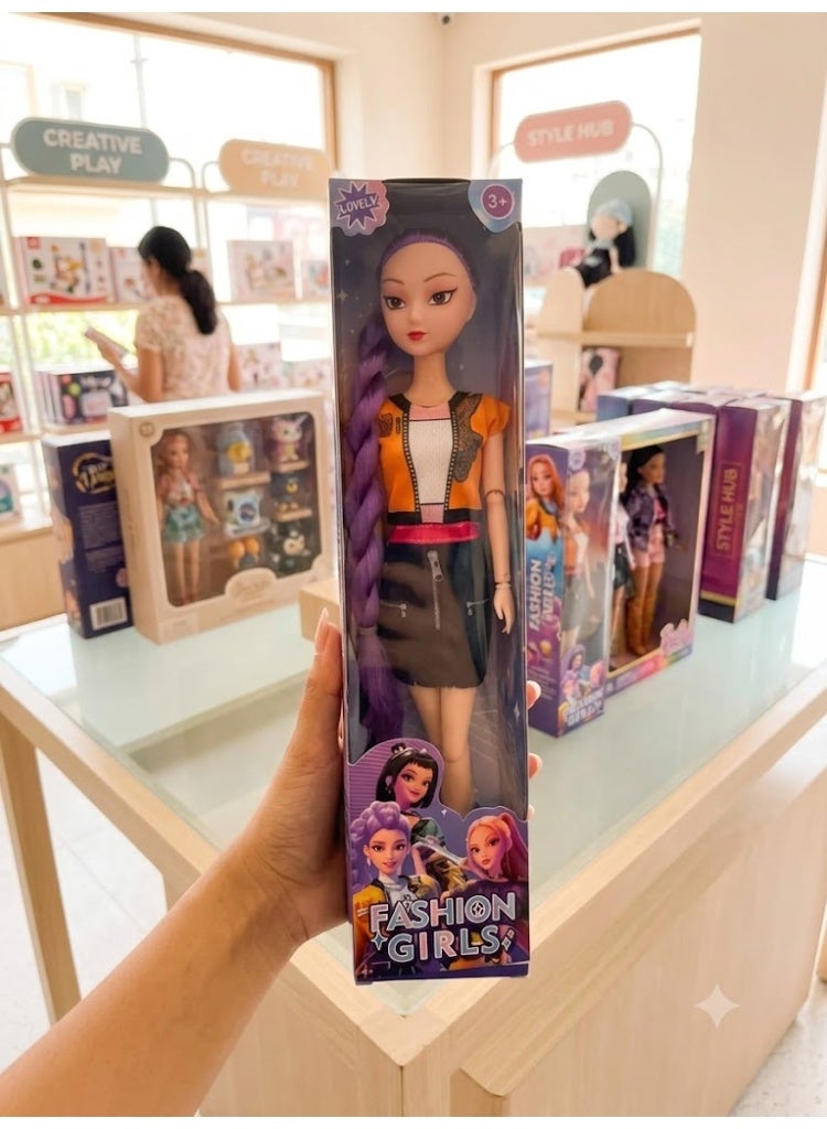 Cyber Pop Fashion Doll | Cyber Pop Doll for Girls | Modern Fashion Doll | Fashion Doll for Girls | Stylish Fashion Doll | Trendy Fashion Doll | Colorful Hair Doll | Modern Style Doll | Dress-Up Fashion Doll | Doll Toy for Girls | Collectible Fashion Doll | Gift Doll for Girls | Girls Toys | Fashion Doll | Cute Doll | Futuristic Fashion Doll | K-Pop Fashion Doll - Image 1