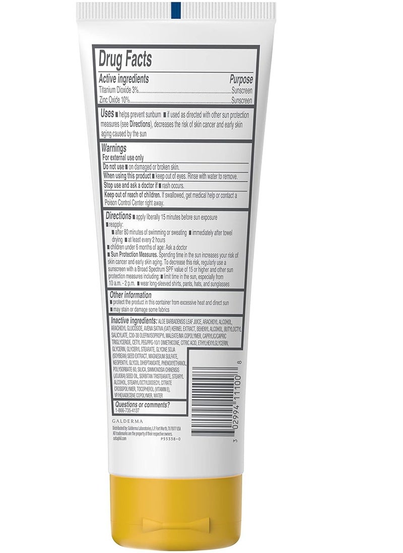 Cetaphil Sheer Mineral Sunscreen Lotion for Face and Body, 85 ml, 100% Mineral: Zinc Oxide & Titanium Dioxide, Broad Spectrum SPF 30, Sensitive Skin, Lotion, 30 SPF