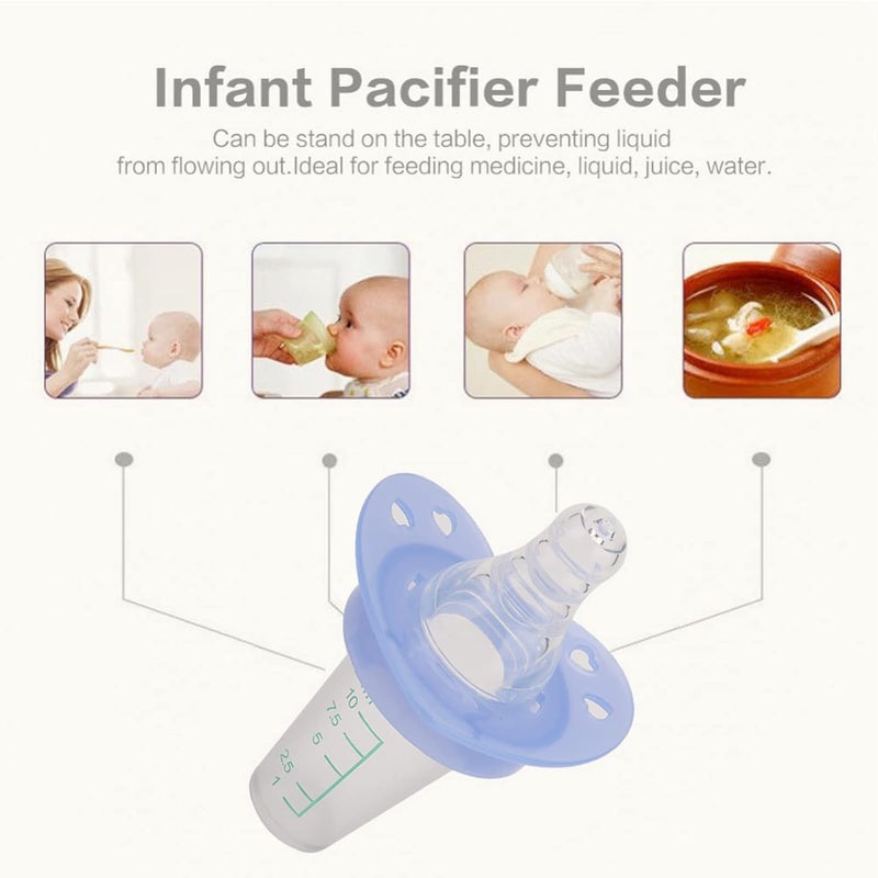 Estink Infant Pacifier Feeder 10ml Silicone Removable Baby Liquid Dispenser Nipple Type Baby Feeder with Capacity Scale for Home Travel 33 x 24inch - Image 5