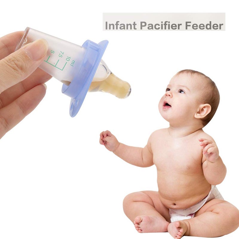 Estink Infant Pacifier Feeder 10ml Silicone Removable Baby Liquid Dispenser Nipple Type Baby Feeder with Capacity Scale for Home Travel 33 x 24inch - Image 4