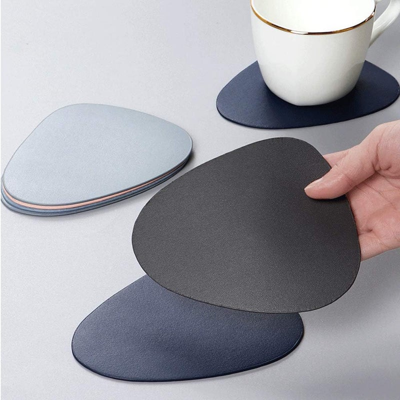 Miracle Miracle Silicone Table Placemats Coasters Heat Resistant NonSlip Dinner Round Placemat Grey - Image 4