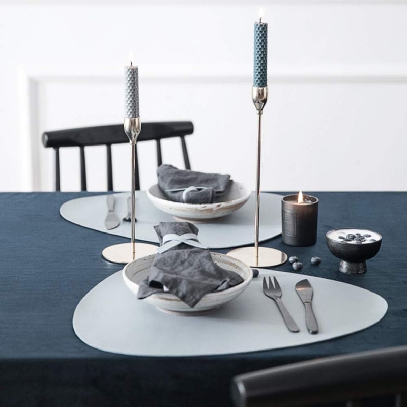 Miracle Miracle Silicone Table Placemats Coasters Heat Resistant NonSlip Dinner Round Placemat Grey - Image 3