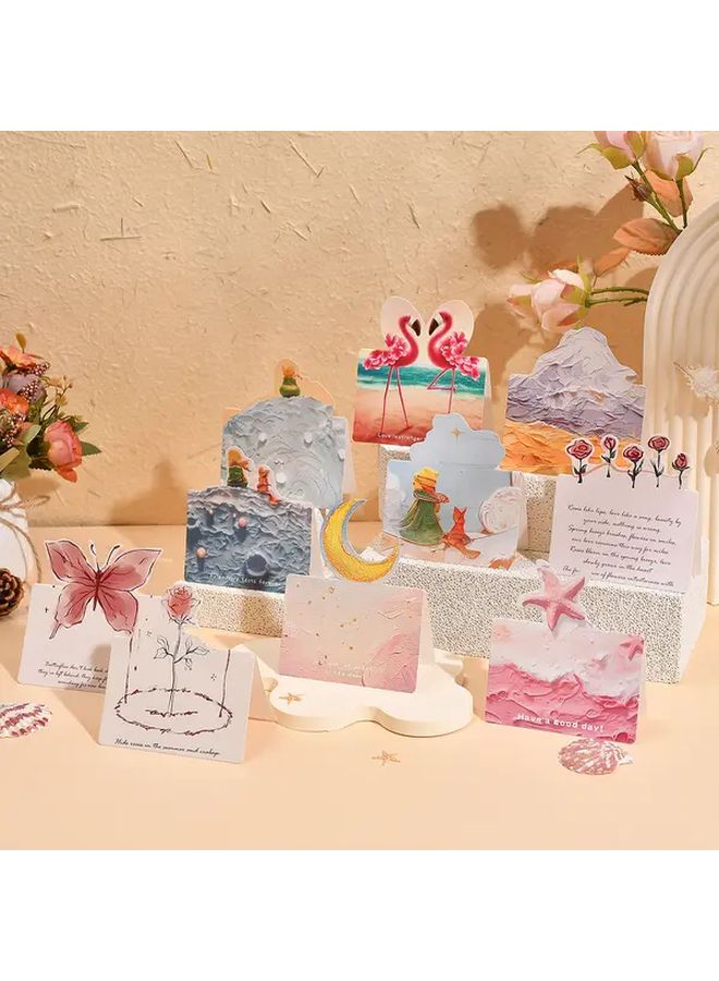 Romantic Floral Series 60pcs 3D Greeting Cards For Wedding Birthday Party Decor - Image 5