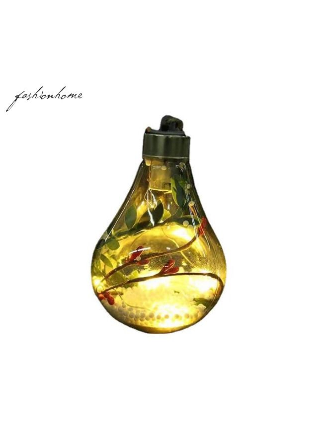 fashionhome Creative Christmas Decoration Ball Transparent Bulb - Image 2
