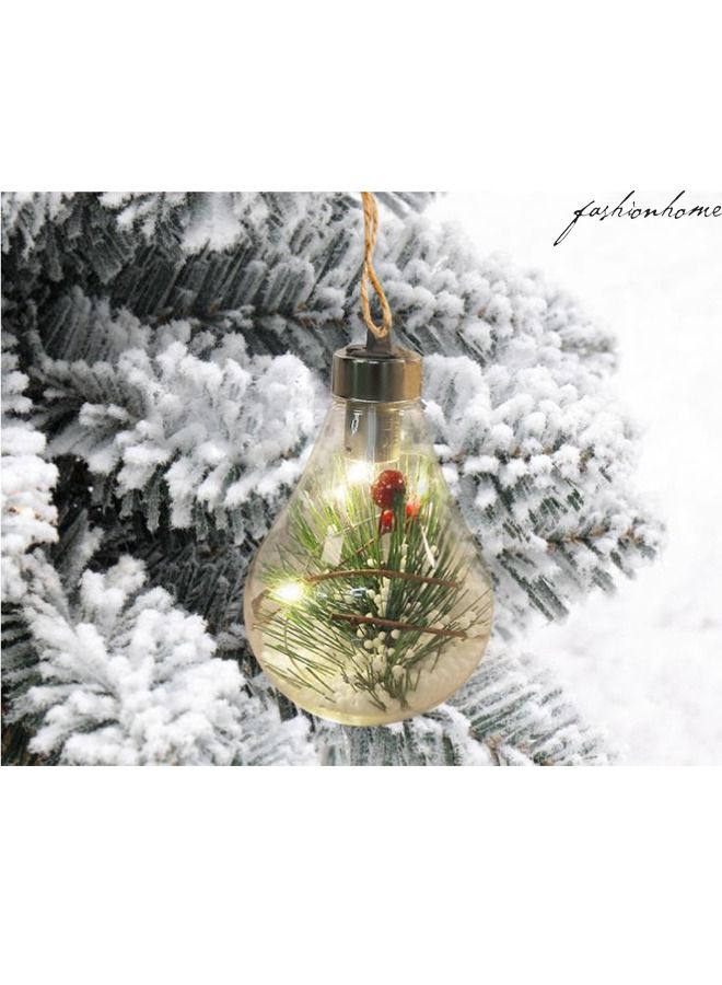 fashionhome Creative Christmas Decoration Ball Transparent Bulb - Image 3