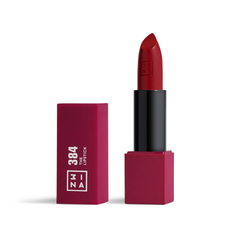 3INA The Lipstick 384  Outstanding Shade Selection  Matte And Shiny Finishes  Highly Pigmented And Comfortable  Vegan And Cruelty Free Formula  Moisturizes The Lips  Dark Raspberry  016 Oz
