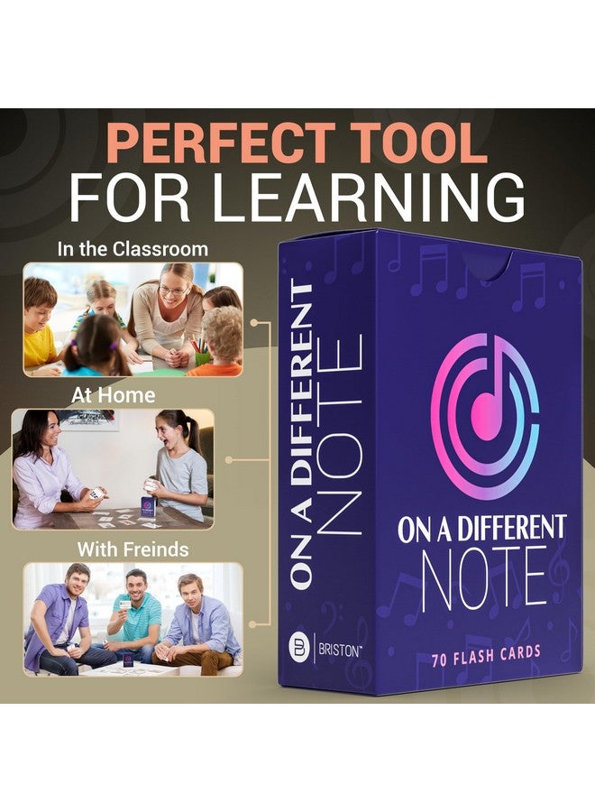 Briston Briston Intermediate Musicians 70 Flashcards - On a Different Note, Alto & Tenor Clefs, Dynamic Symbols, Tempo & Time - Teacher or Home Music Study Art Students Learning Band Flash Cards  - Image 5