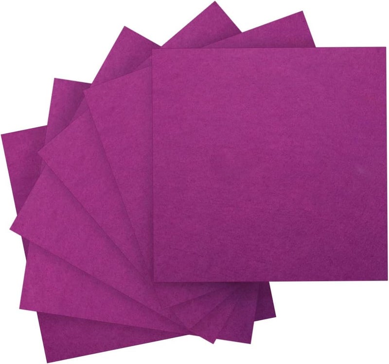 Haoser Purple Felt Sheets, 42pcs 4"x4" (10 cm x 10 cm), Pre-Cut Felt Sheet for Crafts, Craft Felt Fabric Sheets, Sewing Felt Squares for Patchwork. - Image 1