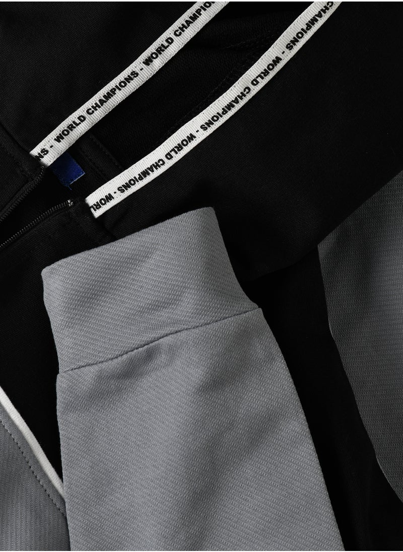 JAM Boys Colorblock Half-Zip Hooded Sweatshirt  - Image 3