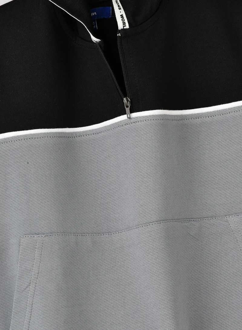 JAM Boys Colorblock Half-Zip Hooded Sweatshirt