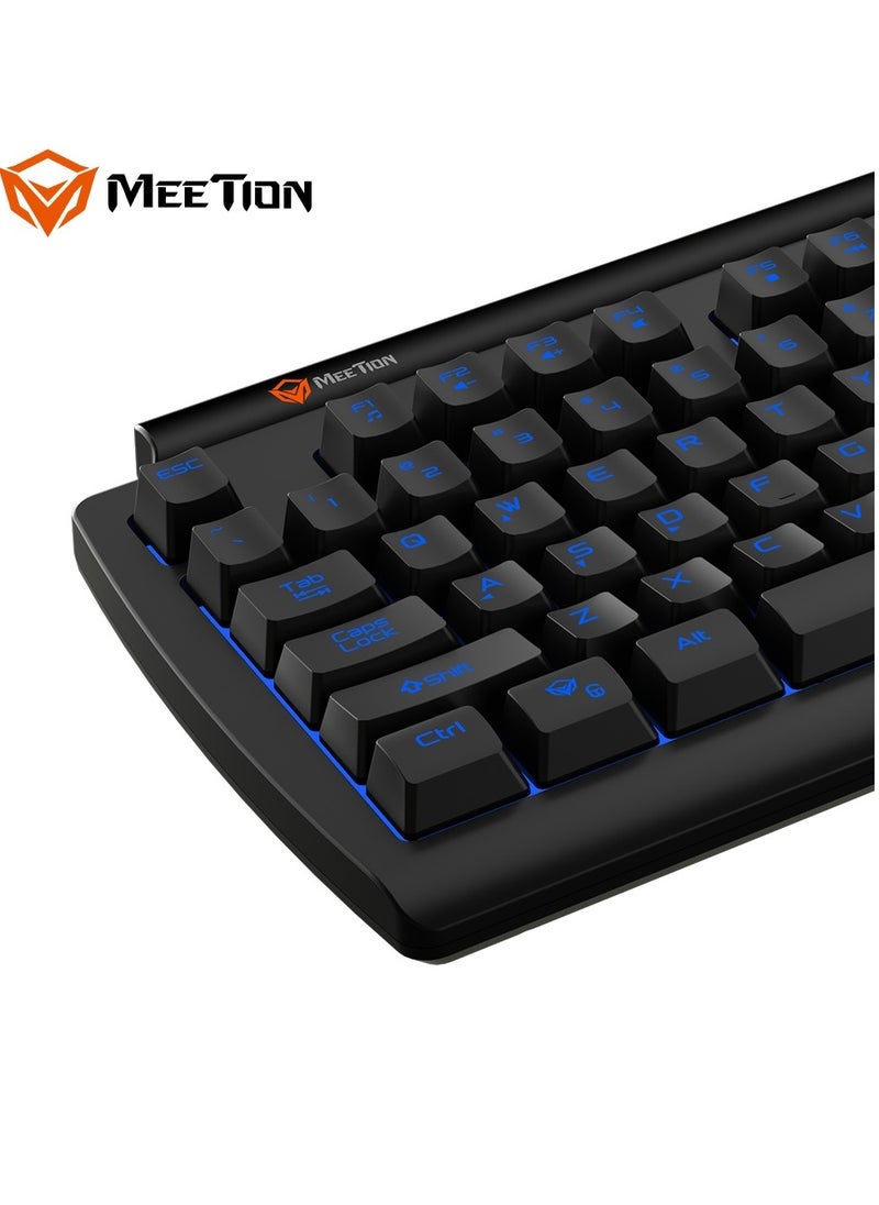 ميشين Meetion K9000 Waterproof RGB Backlit Gaming Keyboard With 19 Anti-Ghosting Keys – Durable LED Keyboard With Spill-Resistant Design, Ergonomic Layout, USB Wired Connection, Multimedia Shortcuts – Compatible With PC, Laptop, Windows, Gaming Setups - Image 5