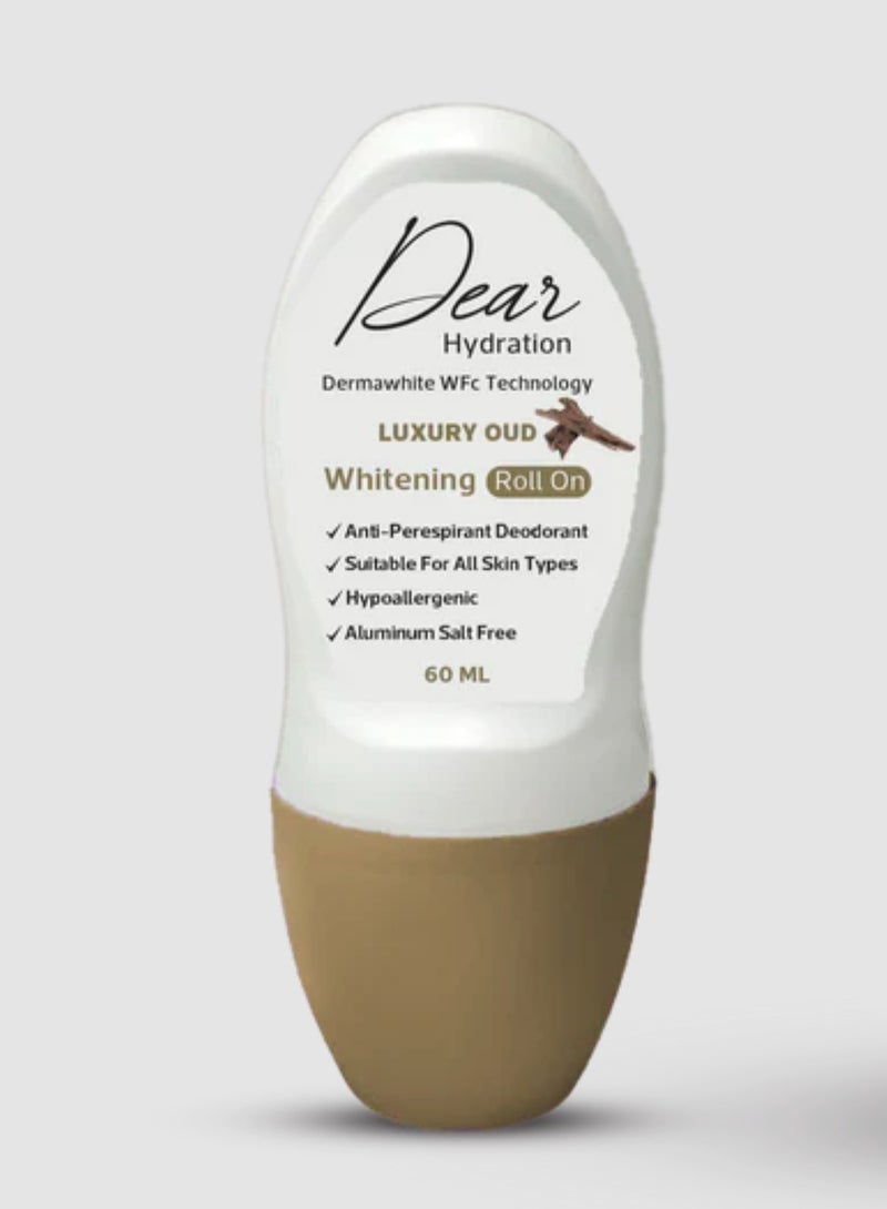 Dear Whitening deodorqnt Roll On Luxury Oud 60 ml - Image 1