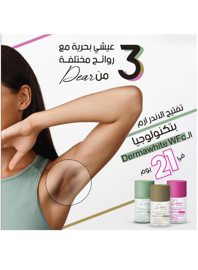 Dear Whitening deodorqnt Roll On Luxury Oud 60 ml - Image 2