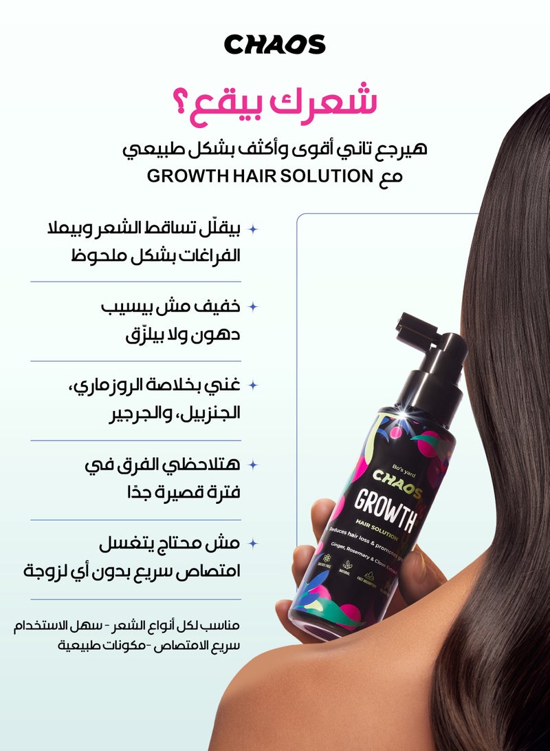 Chaos Growth Hair Solution – Leave-In Spray, 120 ML - Image 2