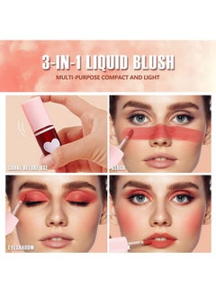 Eakroo 6 Colors Lip Tint Stain Mini Liquid Lipstick, Korean Lip Gloss Moisturizing Natural, Multi-Use Lip and Cheek Tint, Non-Stick Cup, Lightweight, High Pigment, Long-Lasting, Vivid Color - pzsku/Z135CC251170B61BD0574Z/45/_/1736426735/d3eba133-bcf1-4e56-a6f7-d1c06c16b2fc