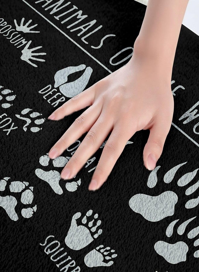 Feelyou Bear Paws Farmhouse Wild Animal Paw Bath Mats Non Slip Unisex Multi 82 20"x32" Bath Mat Area Rug Carpet Doormat - Image 2