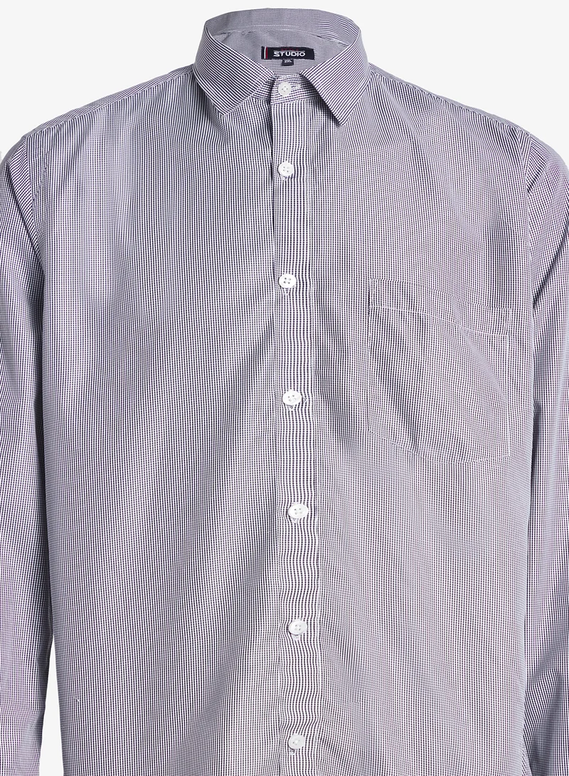 روبرت وود قميص رسمي كاروهات صغير