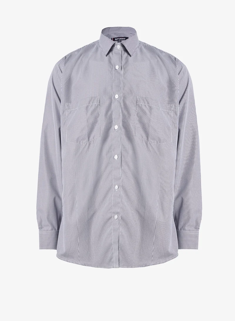 Robert Wood Tiny Check Formal Shirt