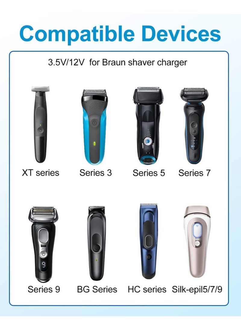 SANMUGEED USB Type-C to 2-Pin Adapter Power Charge Compatible with Braun Electric Hair Clipper Beard Trimmers Shavers - Image 2