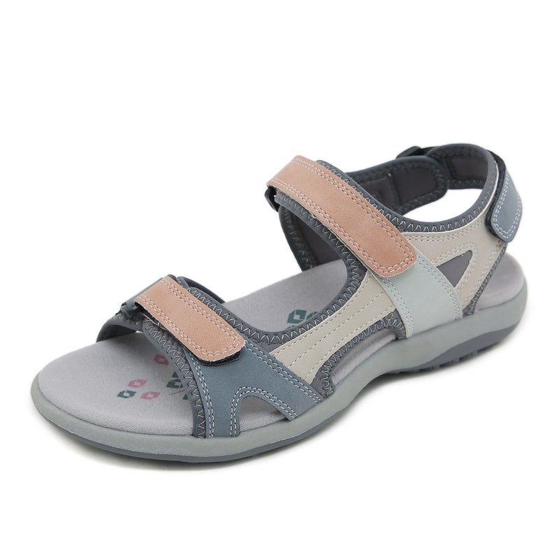 K6357-9 جديد 2025 أحذية رياضية للصادرات بلون متناسق بحزام لاصق مقاس كبير للنساء جيل من الشعر - Image 4