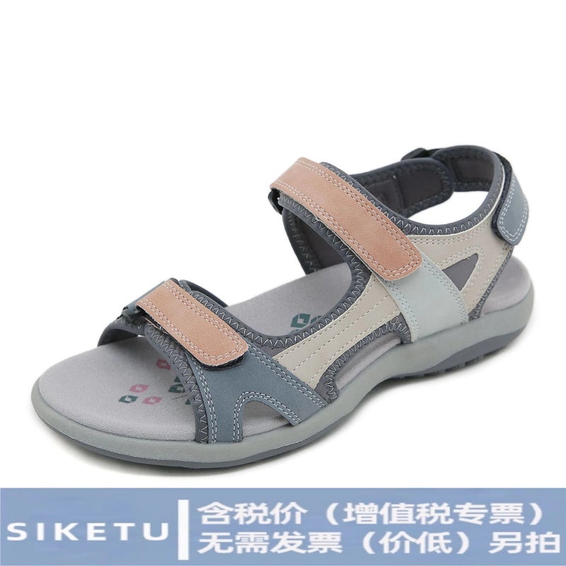 K6357-9 جديد 2025 أحذية رياضية للصادرات بلون متناسق بحزام لاصق مقاس كبير للنساء جيل من الشعر - Image 2