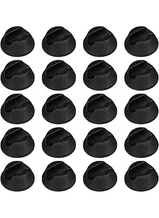 12mm Furniture Leg Protectors 20 Pack Non Slip Plastic Chair Feet Caps For Hardwood Floors - Image 1