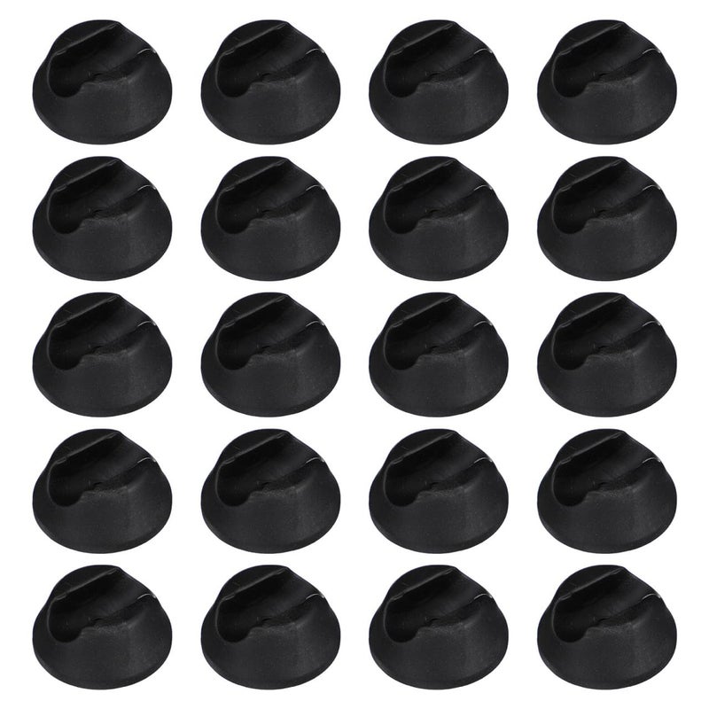 12mm Furniture Leg Protectors 20 Pack Non Slip Plastic Chair Feet Caps For Hardwood Floors - Image 2
