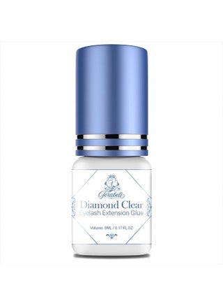 Diamond Clear Eyelash Extension Glue - Forabeli 5ml Crystal Clear Strong Lash Adhesive for Professional Use | Semi Permanent Classic and Volume Eyelash Extensions | 2-3 sec Drying | 6 Week Retention - pzsku/Z135D082F664DED403724Z/45/_/1680954640/dd83a705-ceae-464b-bc47-ee3b690a0404