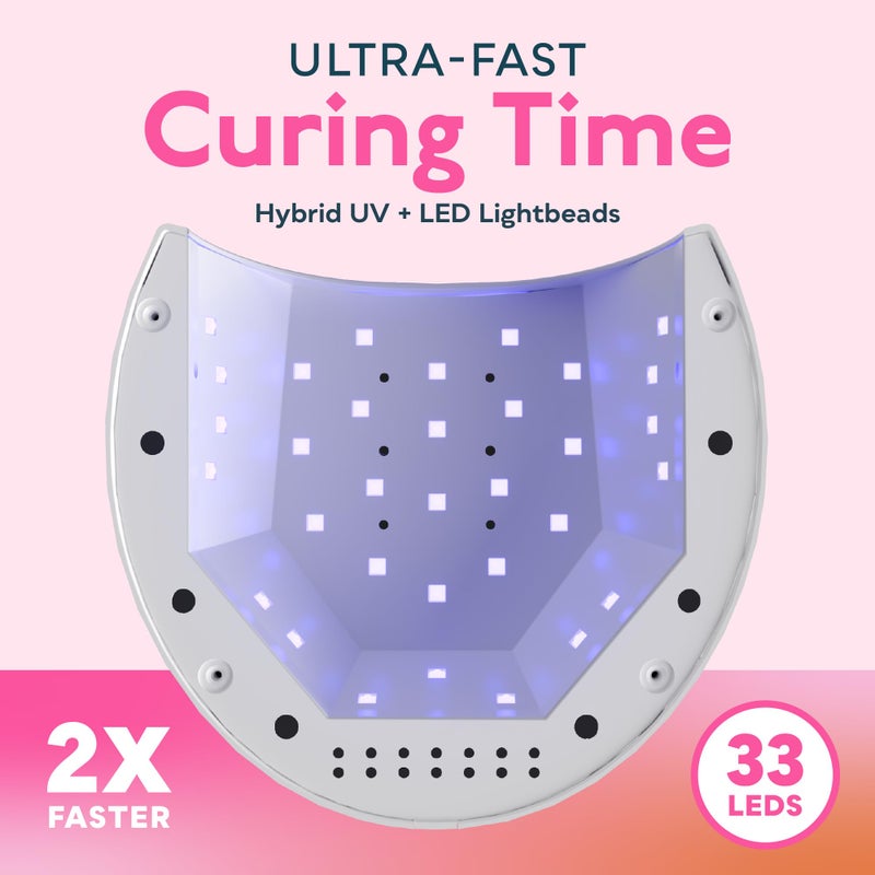 SUNUV UV Light for Gel Nails Polish, UV LED Nail Lamp with 4 Timer Settings, Auto Sensor Removable Base SUN2C Grey - Image 3