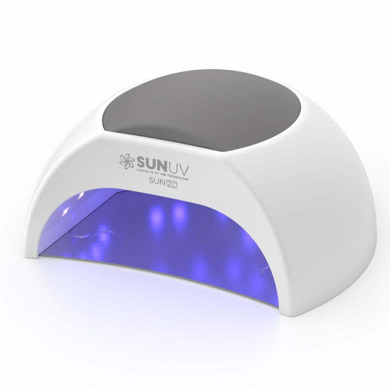 SUNUV UV Light for Gel Nails Polish, UV LED Nail Lamp with 4 Timer Settings, Auto Sensor Removable Base SUN2C Grey - Image 1