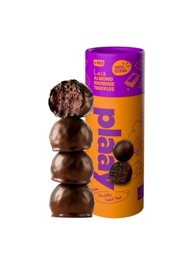 Chocolate Truffles, Almond Brownie - 4pcs, UAE