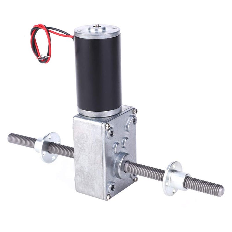 Gear Motor Double Shaft Coaxial M8 Thread Speed Reduction Motor, 24V Geared Motor with Flange for Industrial Automation and Precision Control Systems (Reduction Ratio 31) - Image 5