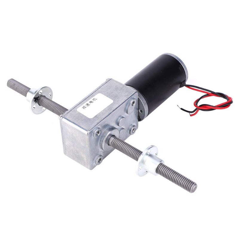 Gear Motor Double Shaft Coaxial M8 Thread Speed Reduction Motor, 24V Geared Motor with Flange for Industrial Automation and Precision Control Systems (Reduction Ratio 31) - Image 3