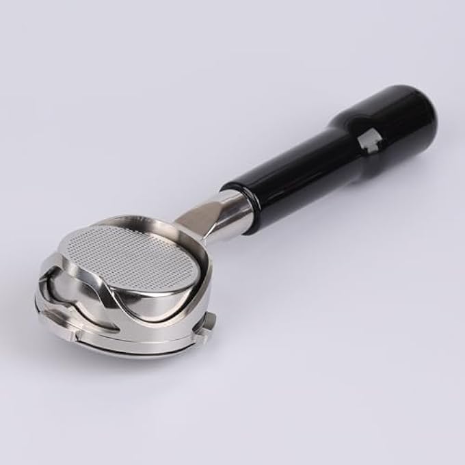 TJMR 58MM BOTTOMLESS PORTAFILTER 3 EARS COMPATIBLE FOR CALPHALON TEMP IQ/KITCHENAID KES6403 WITH 22G CAPACITY FILTER BASKET - ABS HANDLE - Image 1