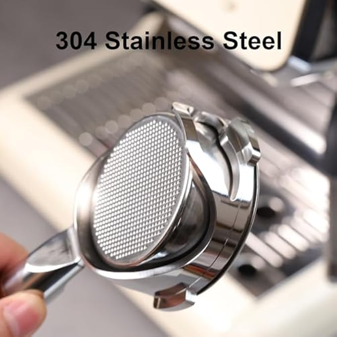 TJMR 58MM BOTTOMLESS PORTAFILTER 3 EARS COMPATIBLE FOR CALPHALON TEMP IQ/KITCHENAID KES6403 WITH 22G CAPACITY FILTER BASKET - ABS HANDLE - Image 3