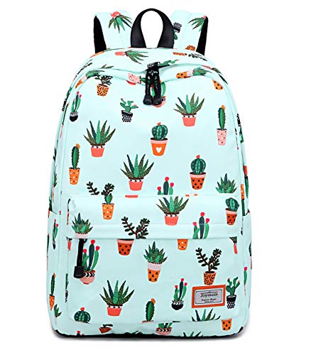 Joymoze Girls Backpack Set Cute School Bag for Girls Roomy Book Bag Cactus - Image 3