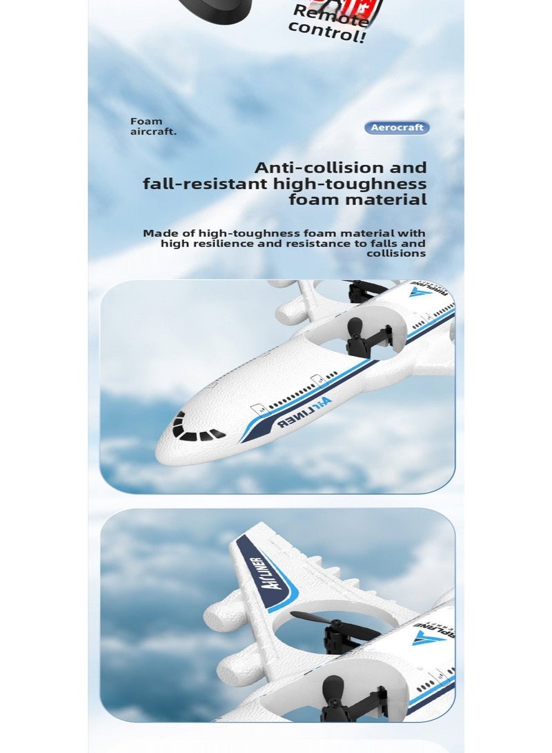 New Remote Control Airplane, Airliner Model, Foam Shock-Resistant Toy, 3-Speed Variable Speed+360°Stunt+40 Meters Remote, Gift for kids - Image 4