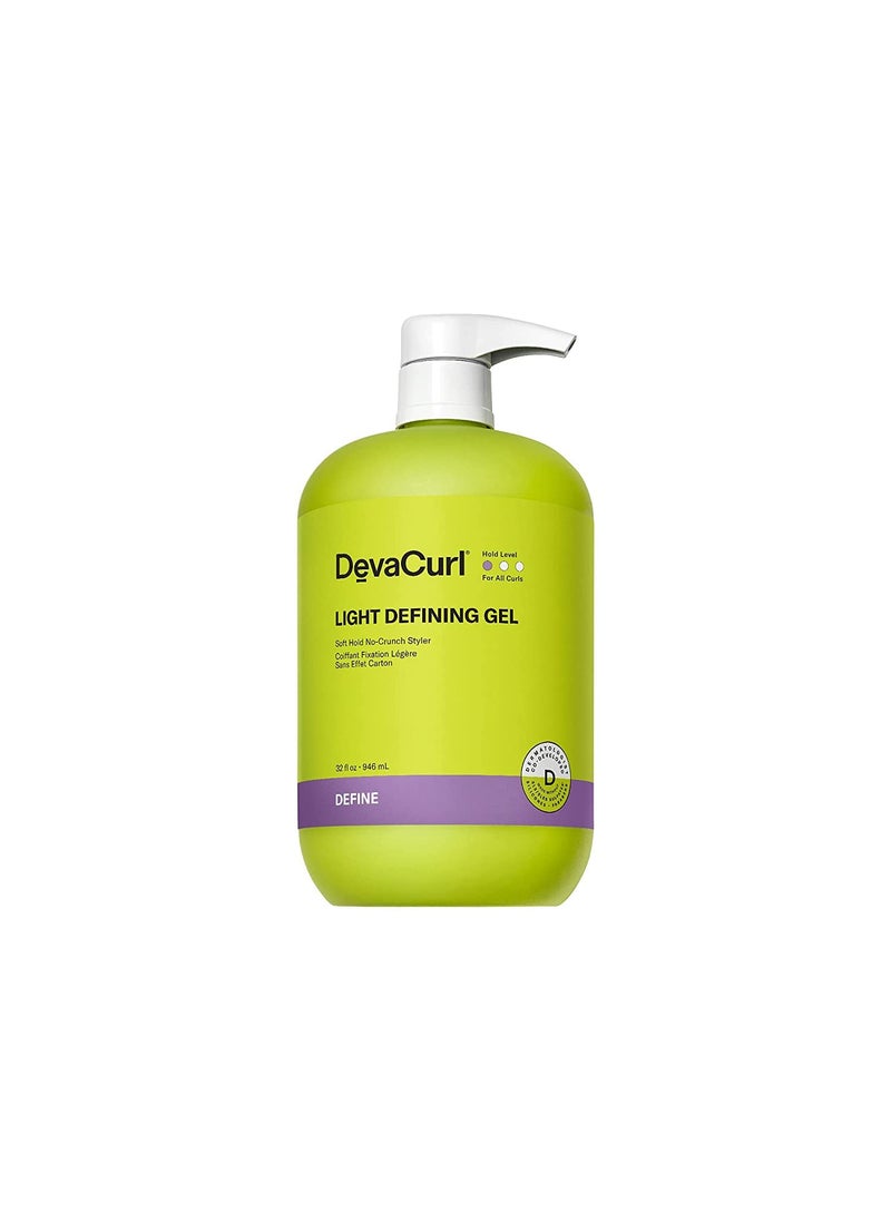 DevaCurl DevaCurl Light Defining Gel Soft Hold NoCrunch Styler  NonFlaking Formula  Brings Natural Texture  All Curl Types  - Image 1