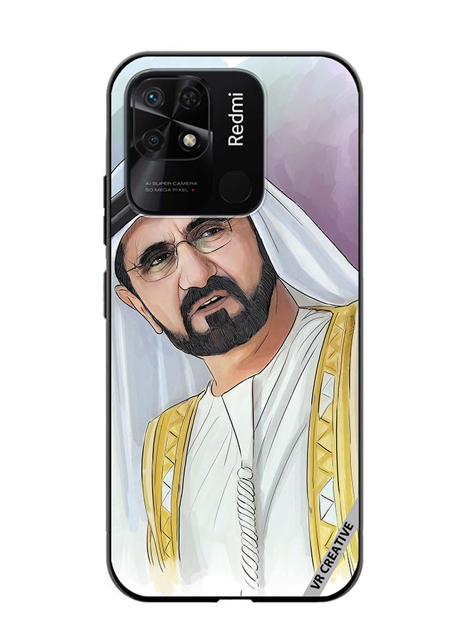 VR CREATIVE Protective Case Cover For Xiaomi Redmi 10C Sheikh Mohammed Bin Rashid Al Maktoum Design Multicolour - Image 1