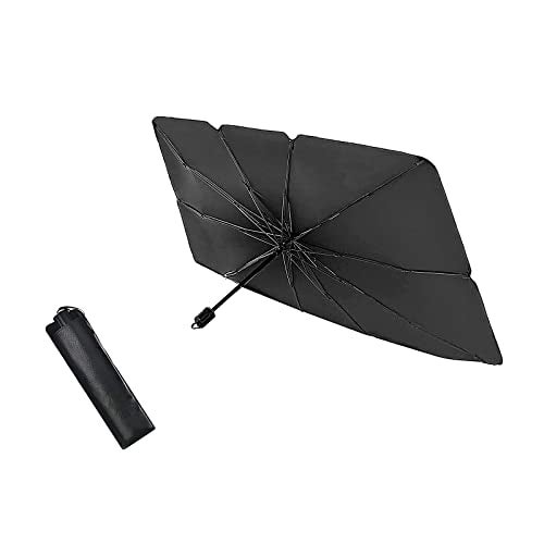 Sodcay Windshield Sun Shade Umbrella Foldable Car Sun Visor Protector Reflector for UV Ray Block and Heat Protection 31 x 55 - Image 1