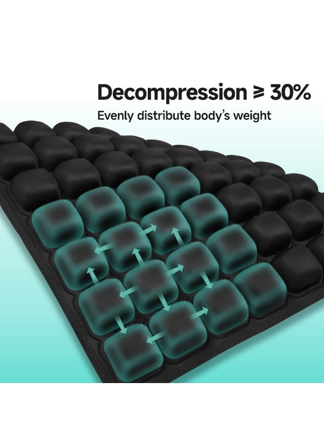 1pc 3D Ergonomic Chair Cushion For Long Sitting, Office Chair Car Seat Cushion, Adjustable Inflatable Cushion, Pressure Relief Air Pad for Hip Pain - Image 2